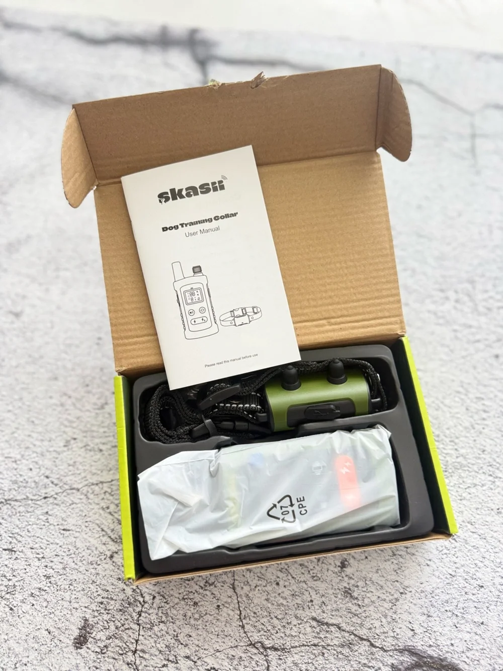 Training Collar for Dogs with Remote Control Green